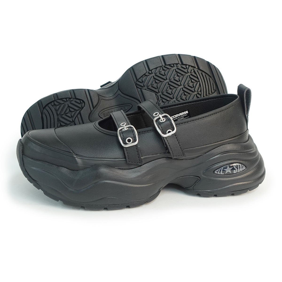 スニーカー メンズ レディース ローカット 厚底 オールスター サージトレーナー ブラック ALL STAR SURGETRAINER MJ ST OX