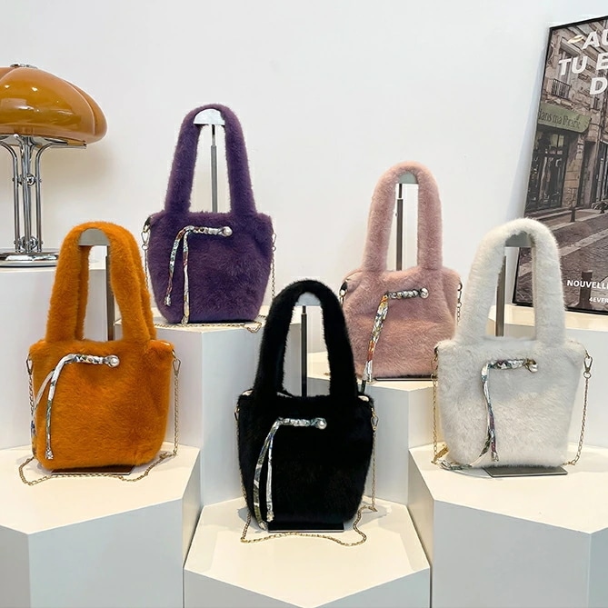 ファーバッグ ショルダーバッグ 秋冬デザイン (T)