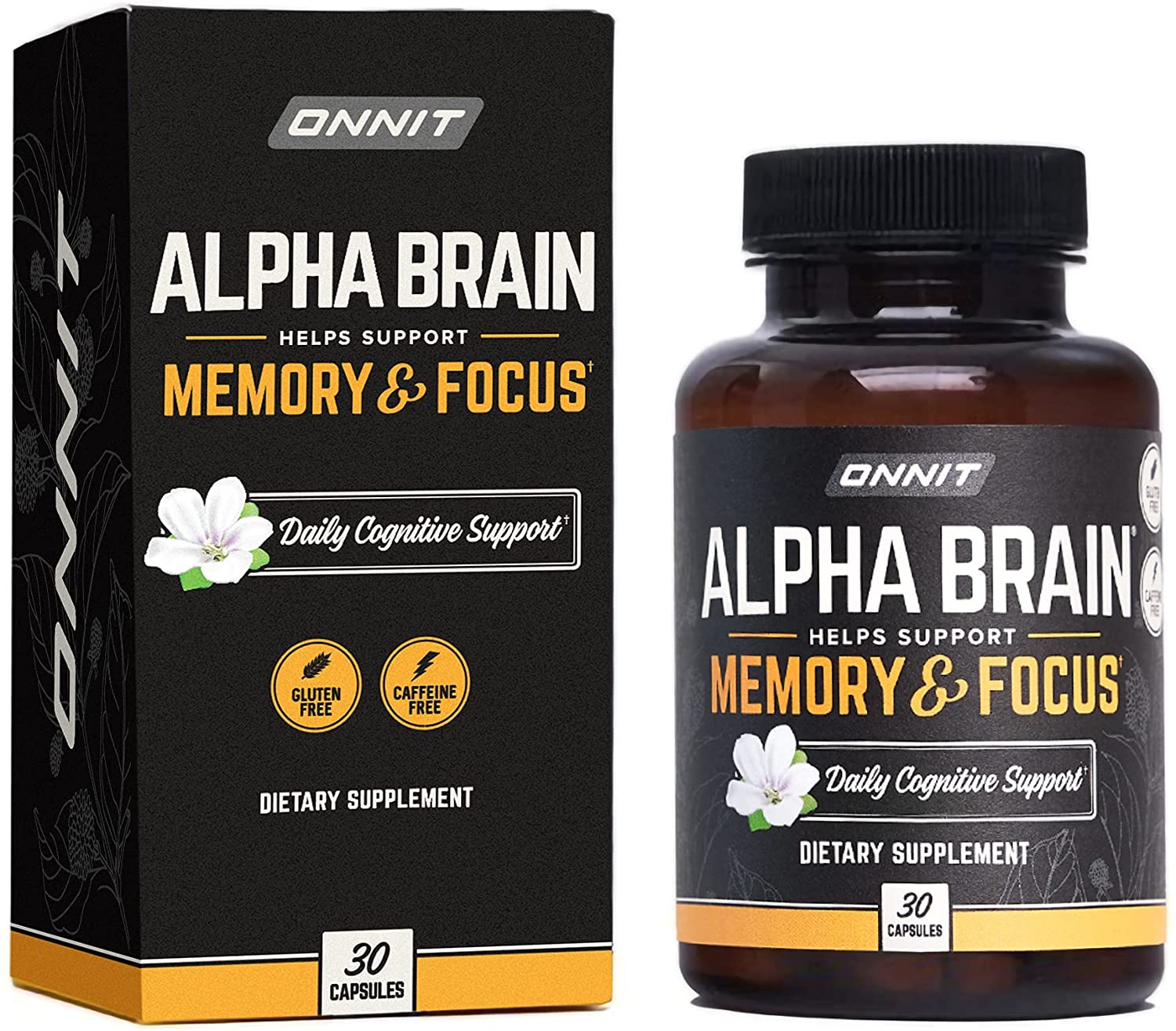 【Onnit】アルファブレインプレミアム向知性脳サプリメント 30錠 集中力 記憶力サポート