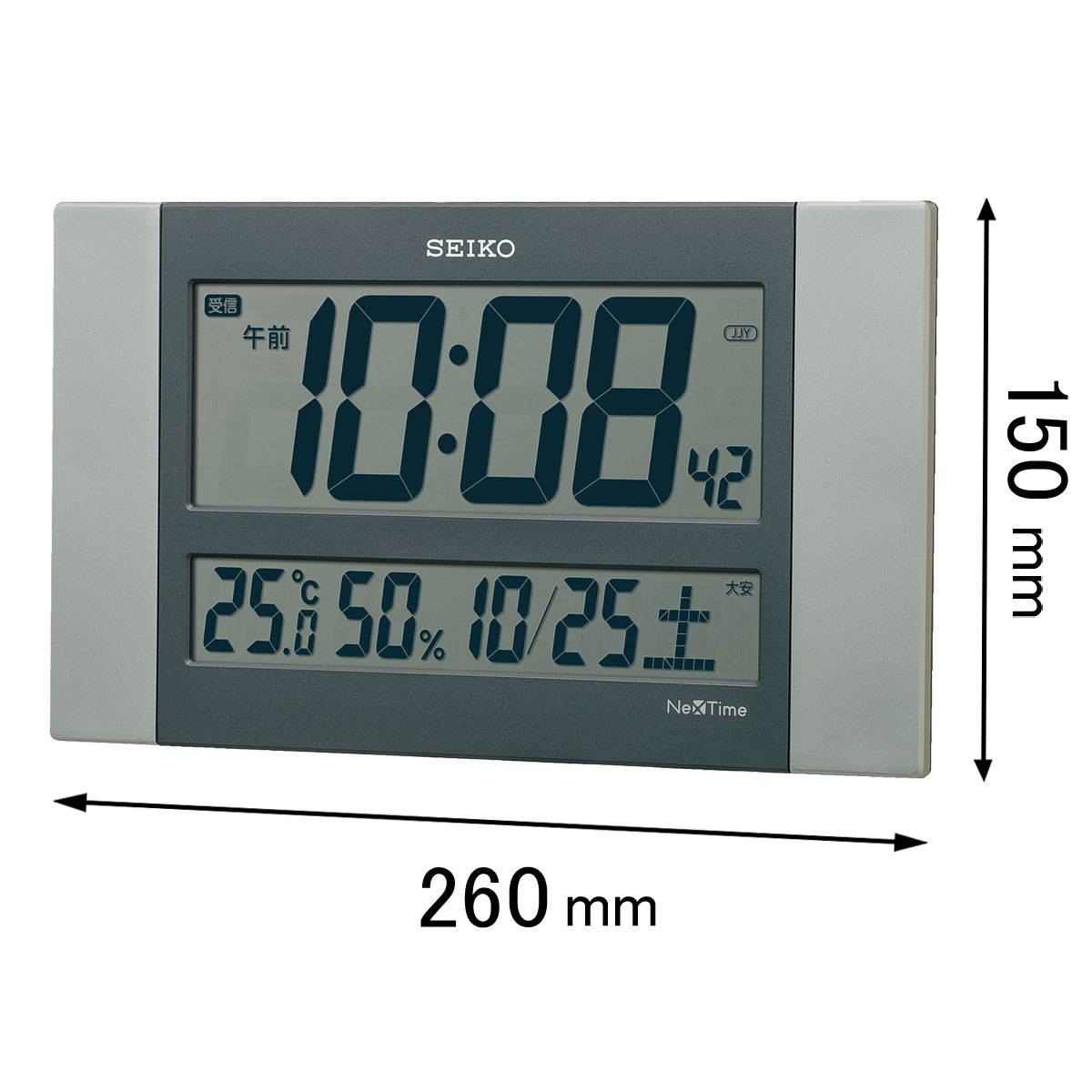 セイコー 電波置き掛け兼用時計 SEIKO NexTime(ネクスタイム) ZS-451-S