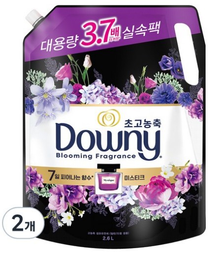 7日間咲く香水コレクション超高濃縮繊維柔軟剤ミスティック詰め替え型2.6L×2個