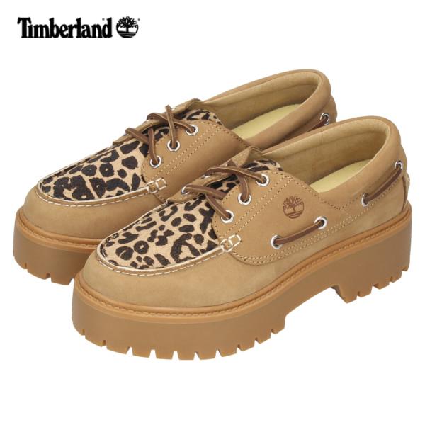 ティンバーランド レディース デッキシューズ モカシン 厚底 本革 靴 レザー ストーン ストリート ボートシューズ TB0A2GVF Timberland STONE STREET BOAT SHO