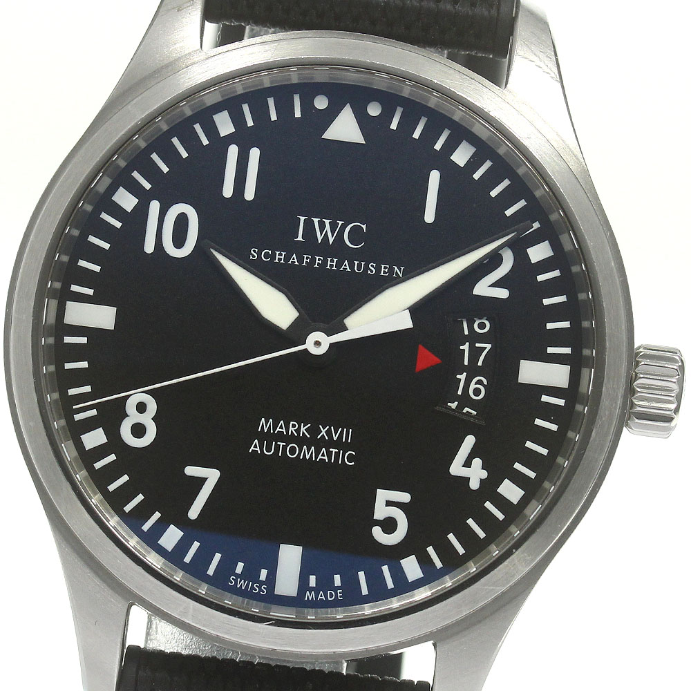 IWC SCHAFFHAUSEN IW326501 パイロットウォッチ マークXVII デイト 自動巻き メンズ _842374【中古】