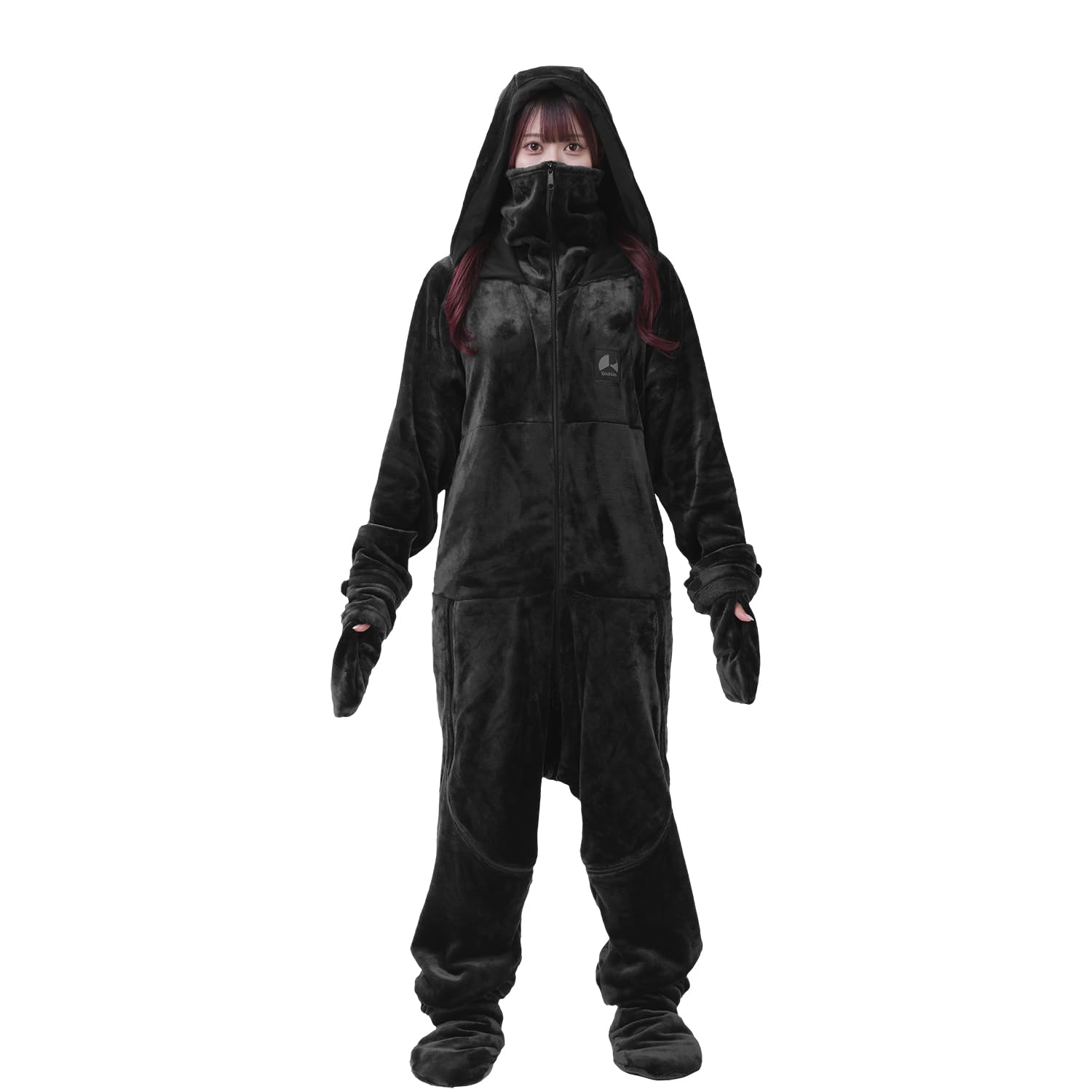 Bauhutte(バウヒュッテ) 着る毛布 ゲーミング着る毛布 ダメ着 4G ネクスト ブラック Lサイズ HFD-4G-24-L-BK 2024モデル 冬用 部屋着 ルームウェア メンズ レディース