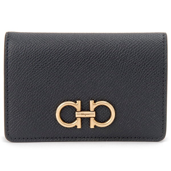 フェラガモ カードケース ブラック 220371 755317 THE GANCINI CARD CASE NERO 並行輸入品