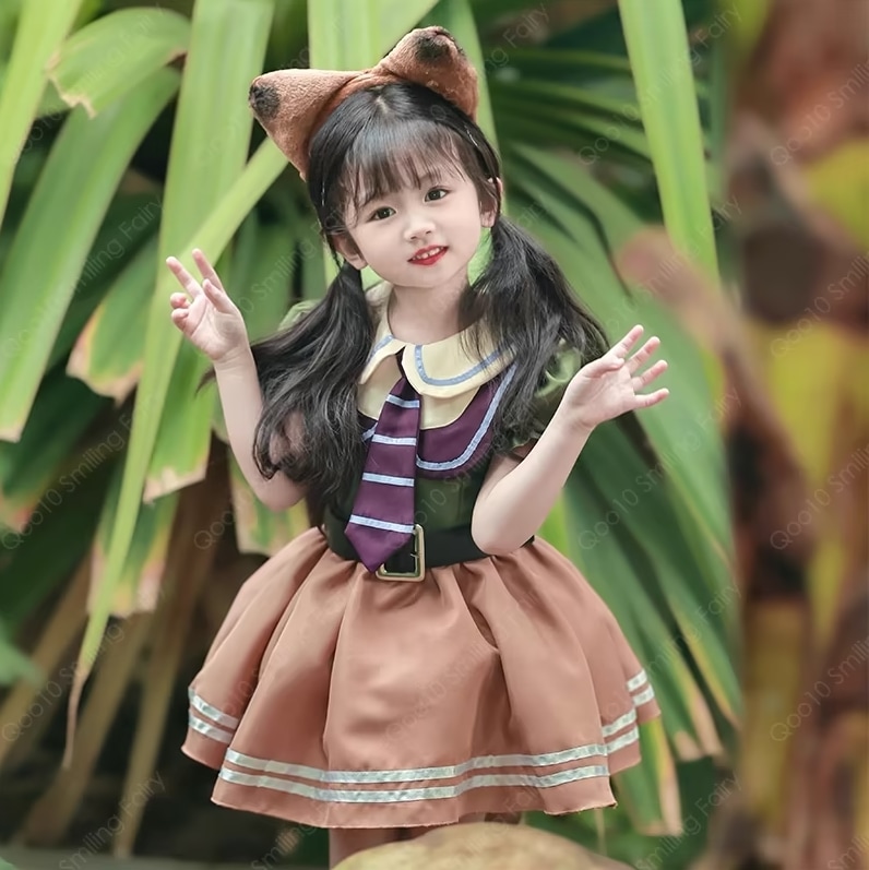 【新品追加】【最安値挑戦】クレイジーアニマルタウンのコスプレ狐ニック5点セット 仮装 変装 子供用 キッズ 女の子 春夏秋 イベント 仮装 余興 演出-61