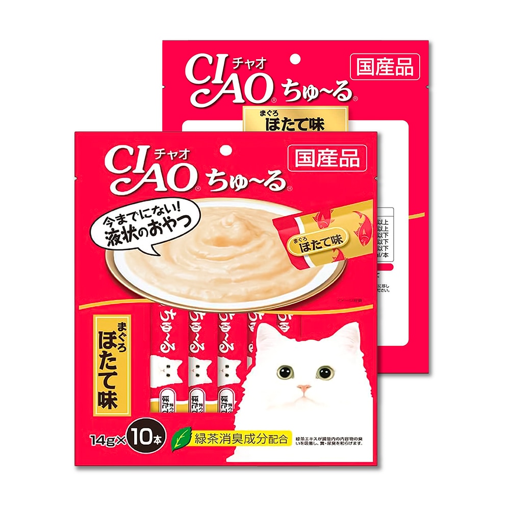 INABA イナバ ちゅ～る 猫 まぐろ ほたて味 14g×10本 1ケース 16個セット 国産 成猫用おやつ いなばペットフード ペット ペースト状 コミュニケーションフード 7,543円