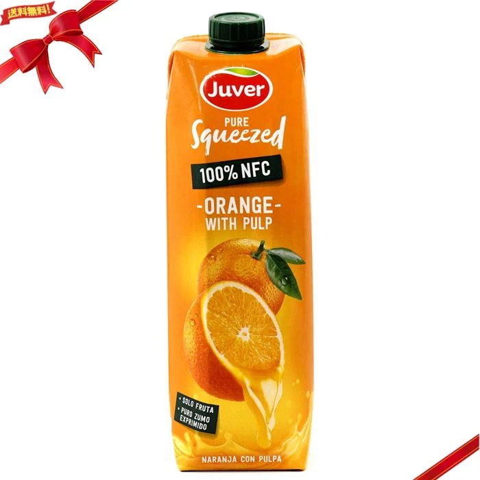 ジュベル 100% オレンジジュース 果汁入り 1L x 10本
