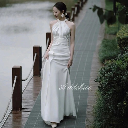 花嫁ドレス ウェディングドレス マーメイドドレス ロングドレス パーティードレス 肩出し ノースリーブ 二次会 謝恩会 結婚式 花嫁 ブライダル 演奏会 披露宴 コンサート 大きいサイズ 小さいサイズ