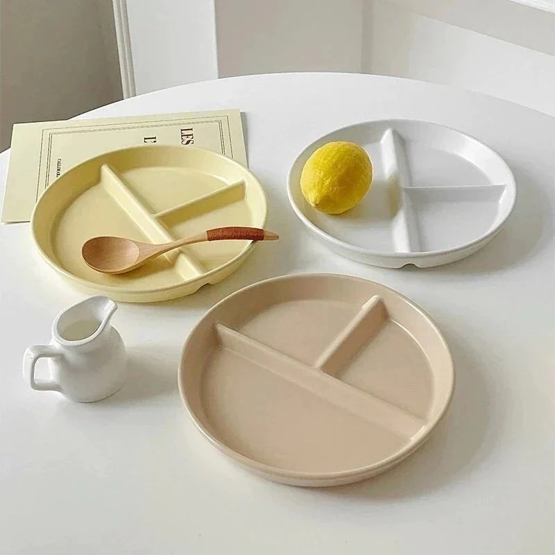 工ガ割-朝食 プレート 一人ディナープレート お皿　食器　韓国インテリア　韓国雑貨