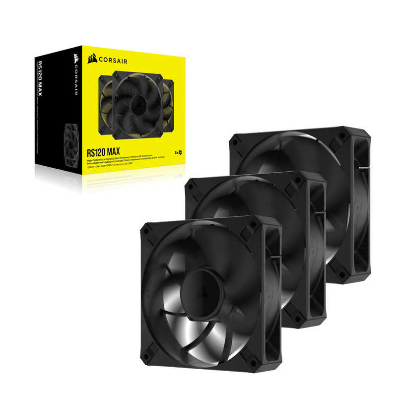 コルセア　CORSAIR　RS120 MAX 120mm PWM Thick Fan Triple Pack　CO-9050171-WW 7,726円