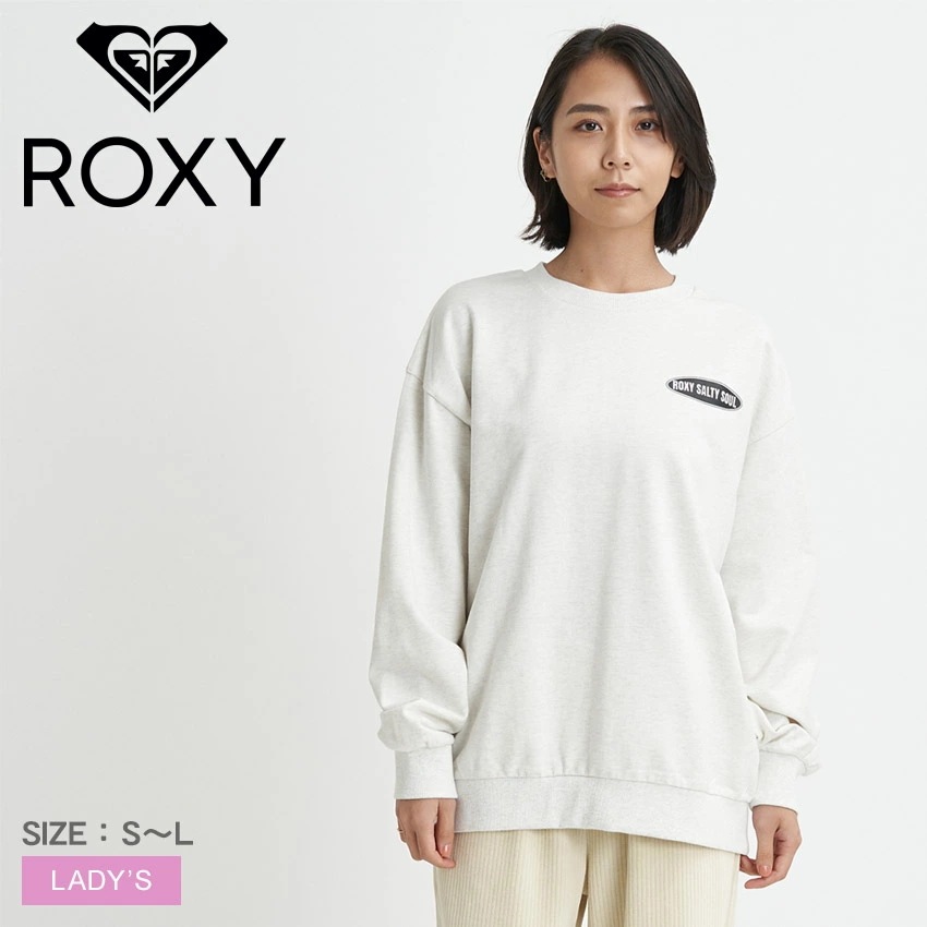 SALTY SOUL スウェット トップ RPO234016 レディース ウエア 長袖 トレーナー トップス 裏毛 クルーネック プルオーバー ゆったり カジュアル スポーティ シンプル