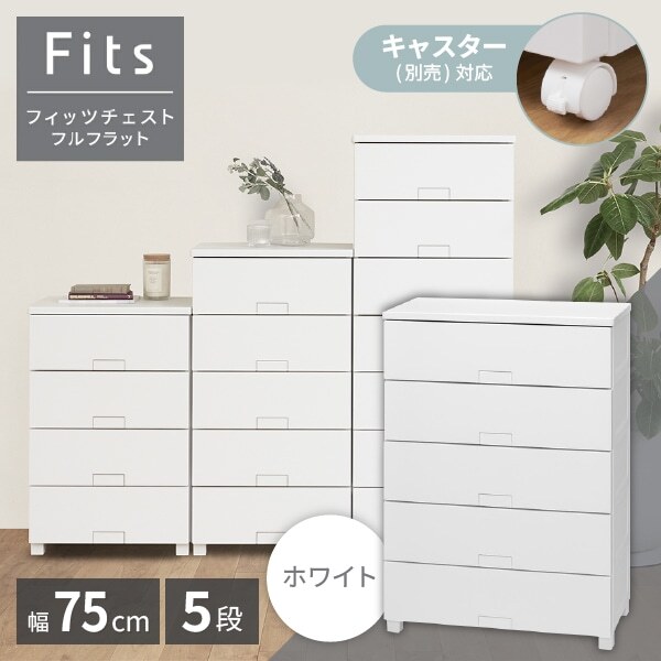 天馬(Tenma) フィッツチェスト フルフラット7505 ホワイト 収納ケース メーカー直送