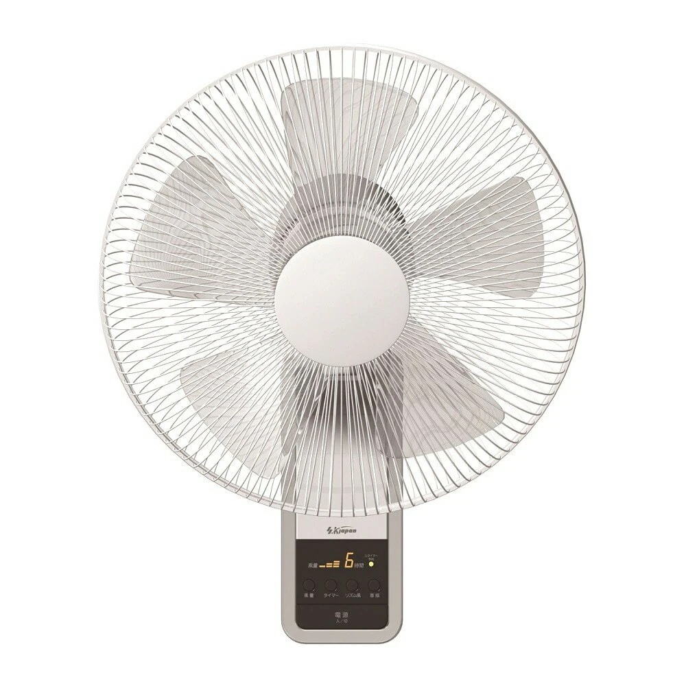 エスケイジャパン 壁掛け扇風機 フルリモコン式 羽根径30cm 5枚羽根 SKJ-K311WFR(W) 扇風機 壁掛け リモコン タイマー 静音 マイコン