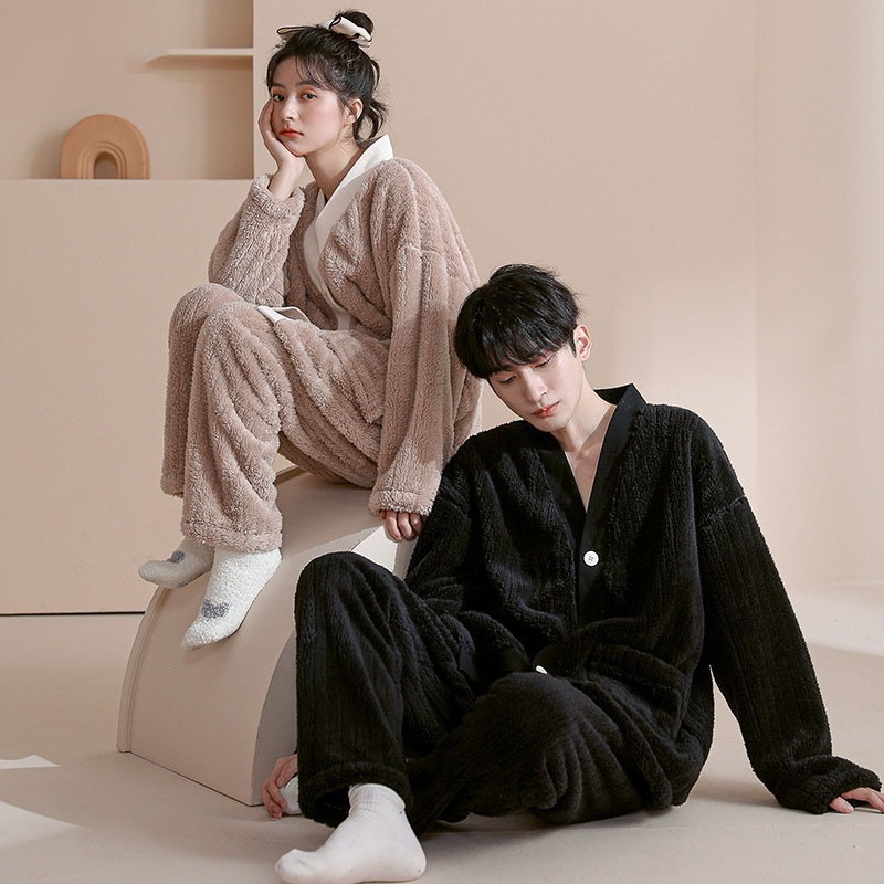パジャマ 上下セット 暖かい ふわもこ モコモコ ナイトウェア ルームウェア 2点セット 冬用 メンズ レディース 厚手 防寒 部屋着 寝間着