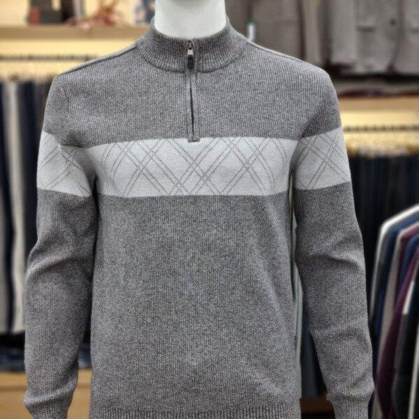 秋冬の新作 全判組織ブロックハーフジップPPKR4301952_SH