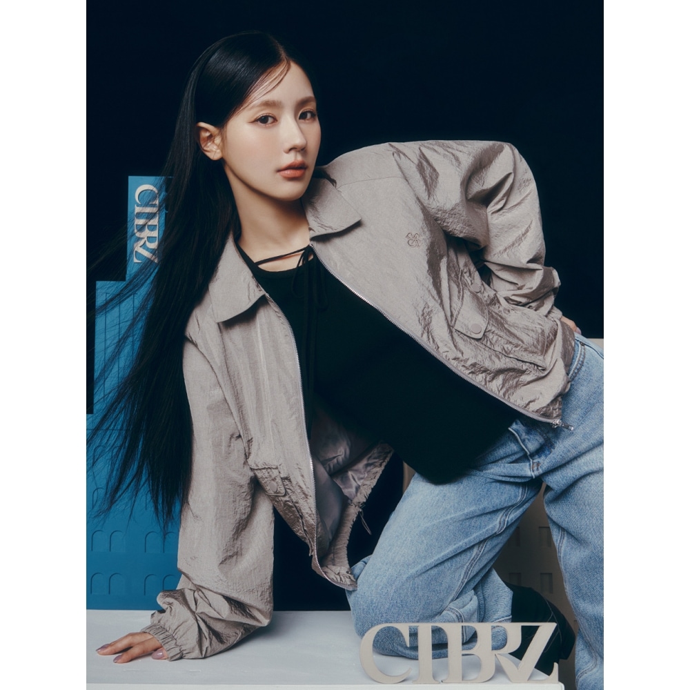 シティブリーズ 2ポケットウインドブレーカーグレー