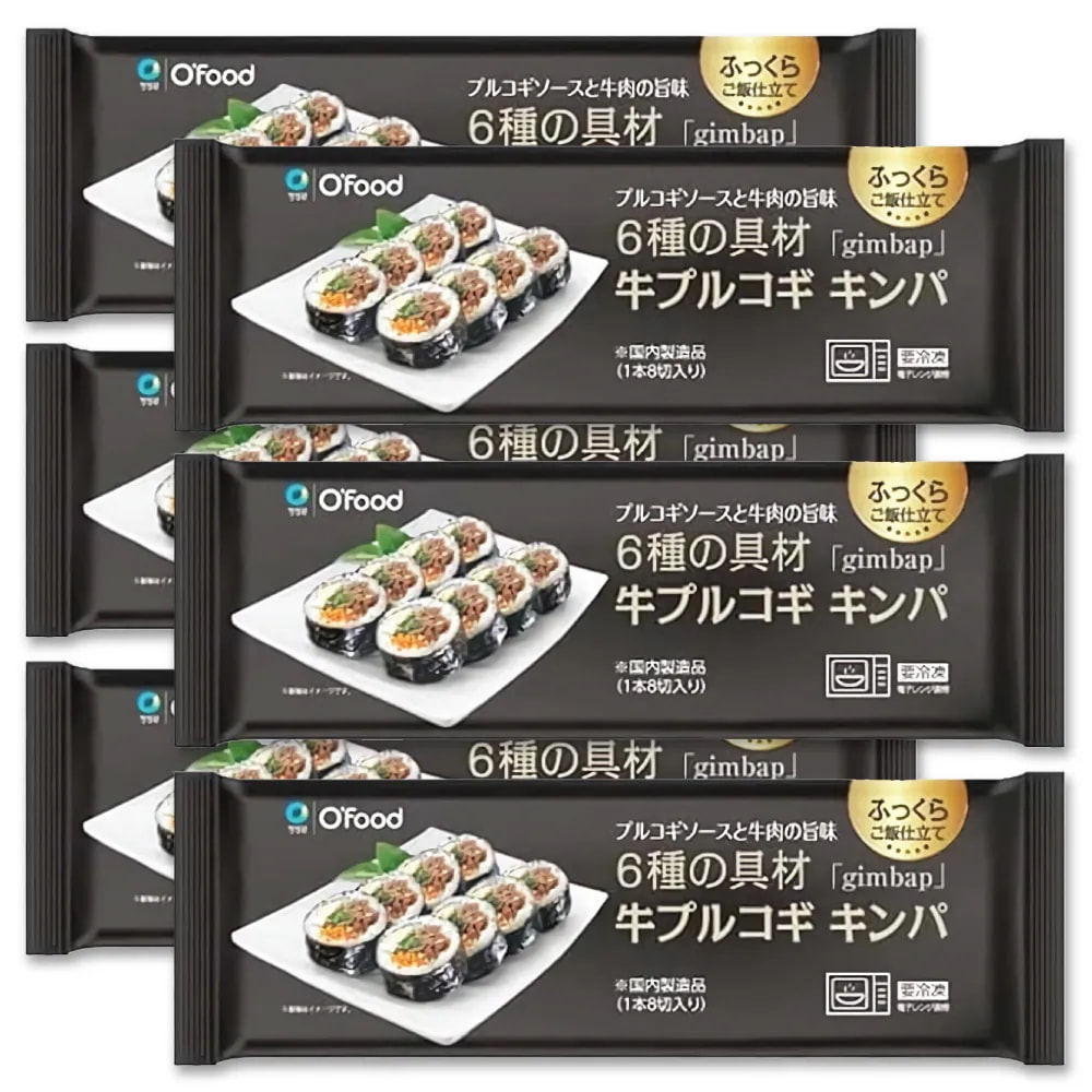 【冷凍 】 ofoods キンパ 牛プルコギ 6個セット