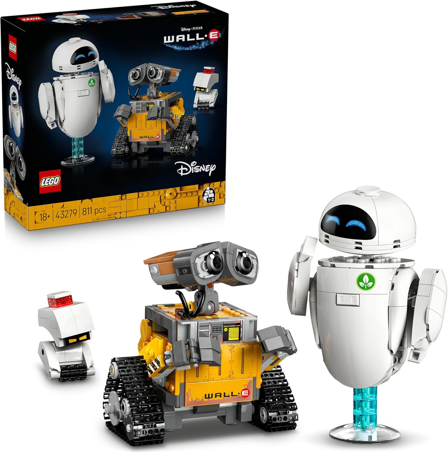 レゴ(LEGO) ディズニー＆ピクサー ウォーリー＆イヴ おもちゃ 玩具 誕生日 プレゼント ブロック 男性 女性 宇宙 ディズニー グッズ 43279