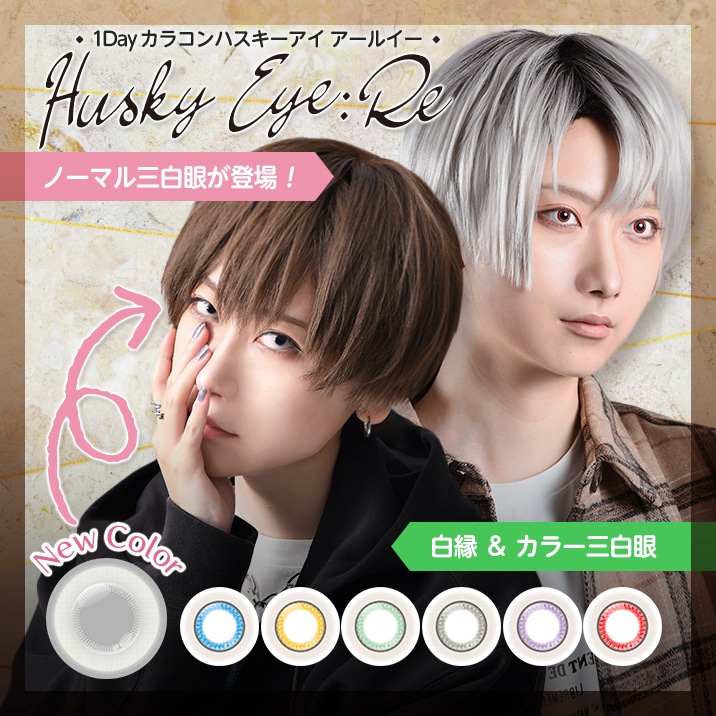 カラコン アシストシュシュ ハスキーアイ 6枚入 4箱 AssistChouChou Husky Eye 度あり 度なし カラーコンタクト