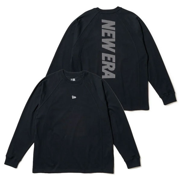 NEW ERA ニューエラ 長袖 オーバーサイズド パフォーマンス Tシャツ Vertical Logo ブラック パフォーマンスアパレル 14674830