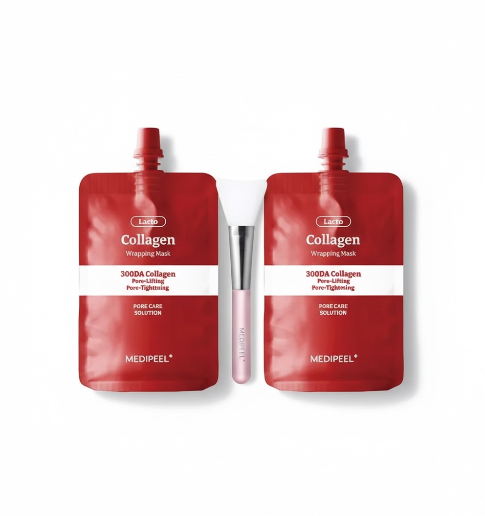 【正品】コラーゲンラッピングマスク 100mL × 2本セットハリ・ツヤ集中ケア！剥がすタイプのエイジングケアパック