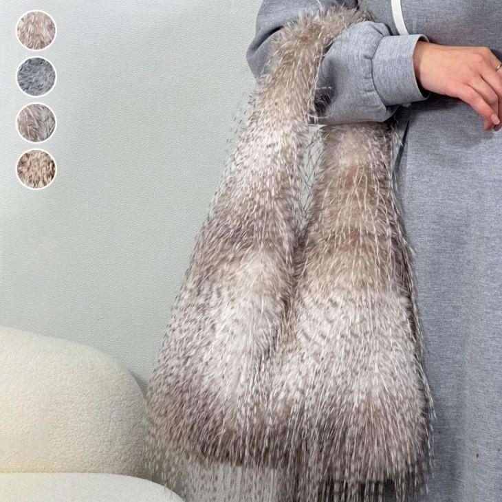 【期間限定】フリンジ エコファー バッグ ショルダーバッグ ふわふわ モード きれいめ 【akb409-012】【予約販売：15-20日】宅込 5,369円