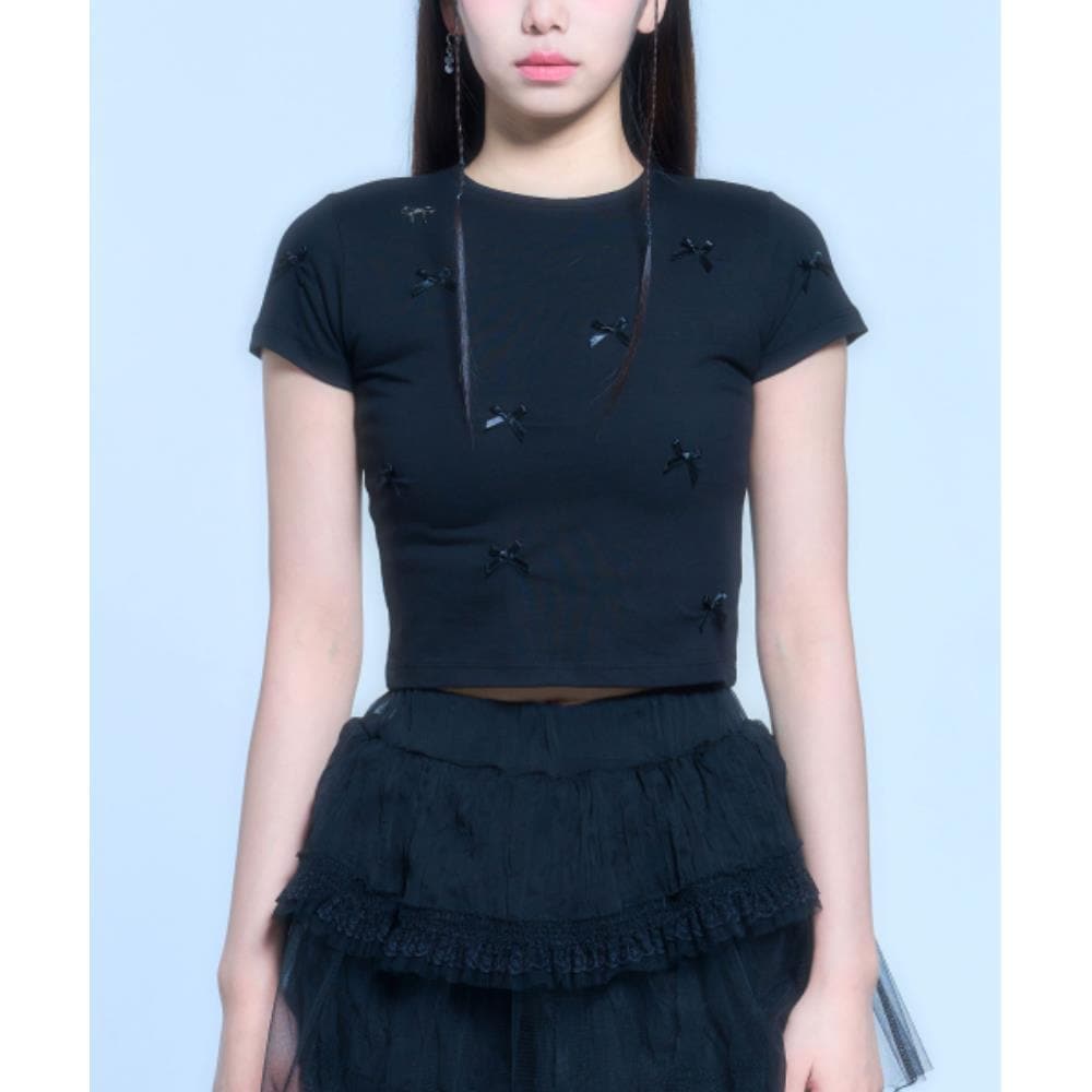 SCHISM INDUCING RIBBON CHARM T SHIRTBLACK QB5TS08BK