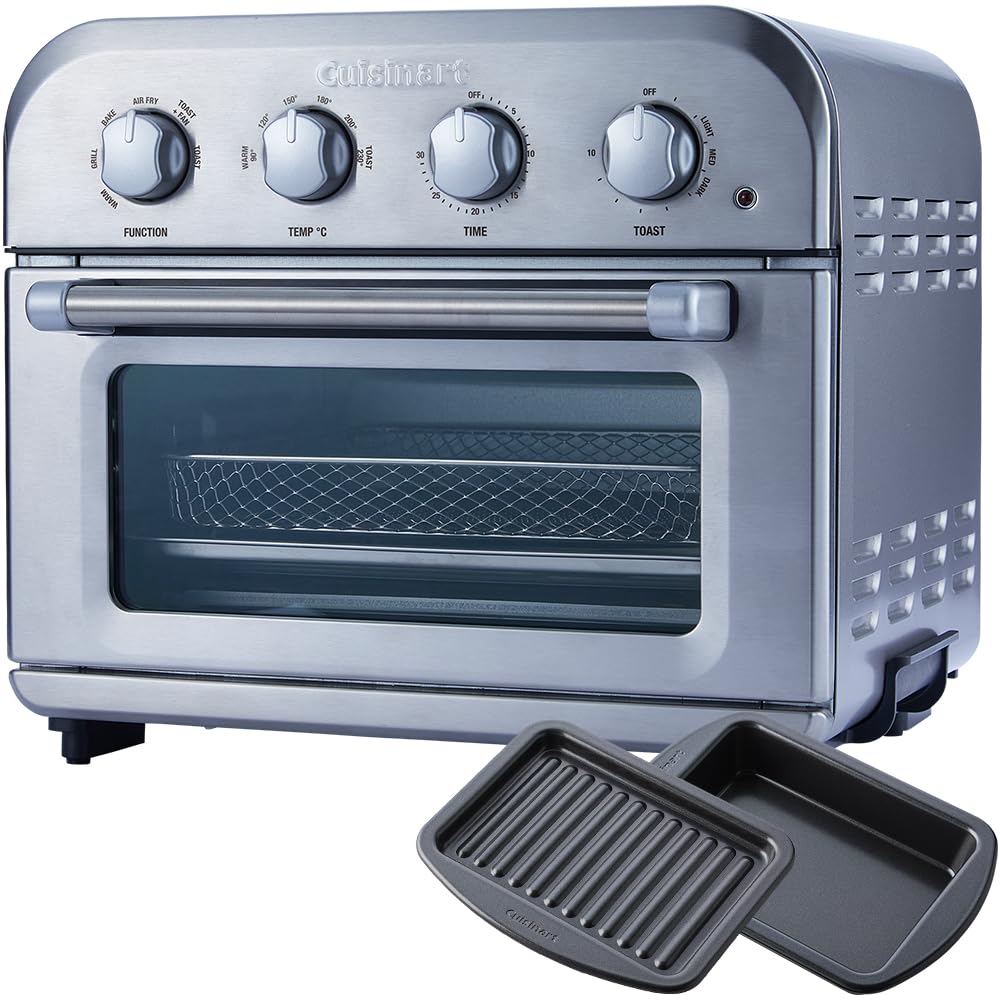 Cuisinart (クイジナート) ノンフライ オーブン トースター 4枚焼き オーブン グリル料理 冷凍 トースト 4ダイヤル シルバー TOA-38SJ 16,732円