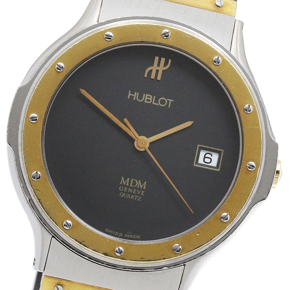 ウブロ HUBLOT MDM クラシック デイト クォーツ メンズ _902571【中古】