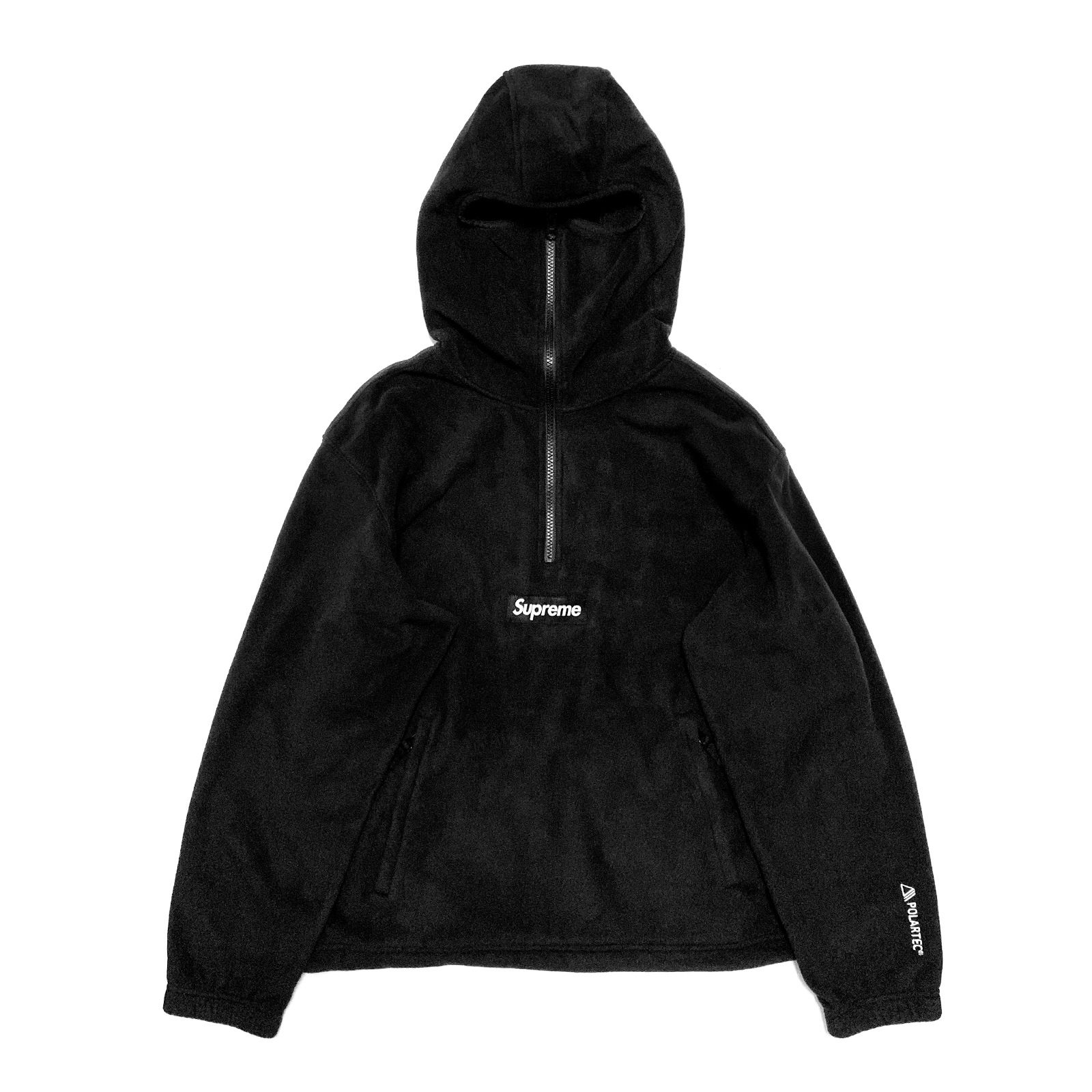 フェイスマスクハーフジップフーディー FW23SW78フード付き