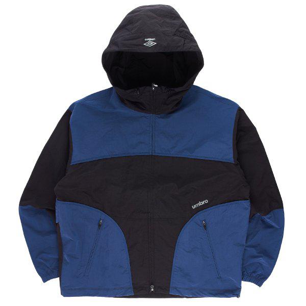 ウェイファインダー配色フード付きウインドブレーカージャケット UQ123CJK12 BLK_P413184217