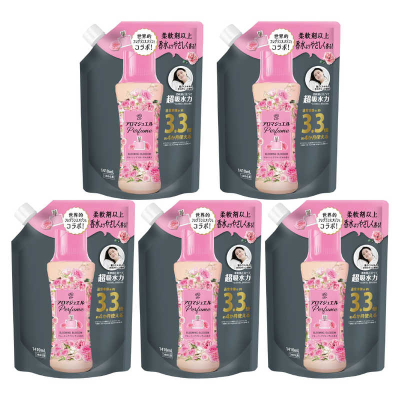 P＆G　(ケース販売) レノアアロマジュエル ブルーミングブロッサムの香り つめかえ用 超特大サイズ 1410mL×5個