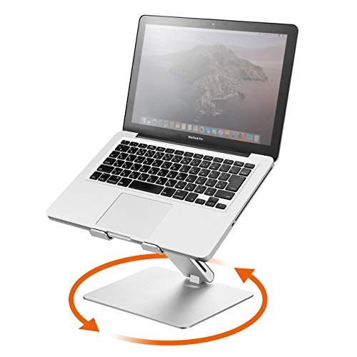 サンワダイレクト ノートパソコンスタンド 回転 高さ調整 角度調整 9.7～15.6インチ対応 折りたたみ 100-CR016
