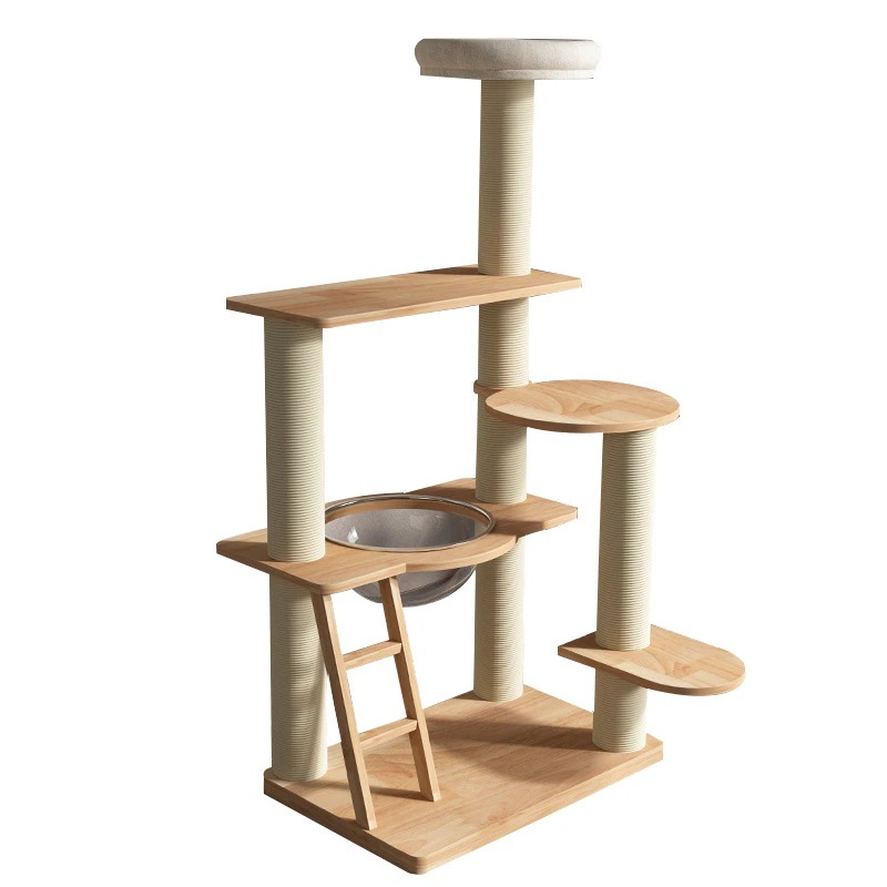 福袋無垢材大型猫クライミングフレーム猫の巣ジャンプ台スクラッチボード四ユニバーサルフレームスペースカプセルペット用品
