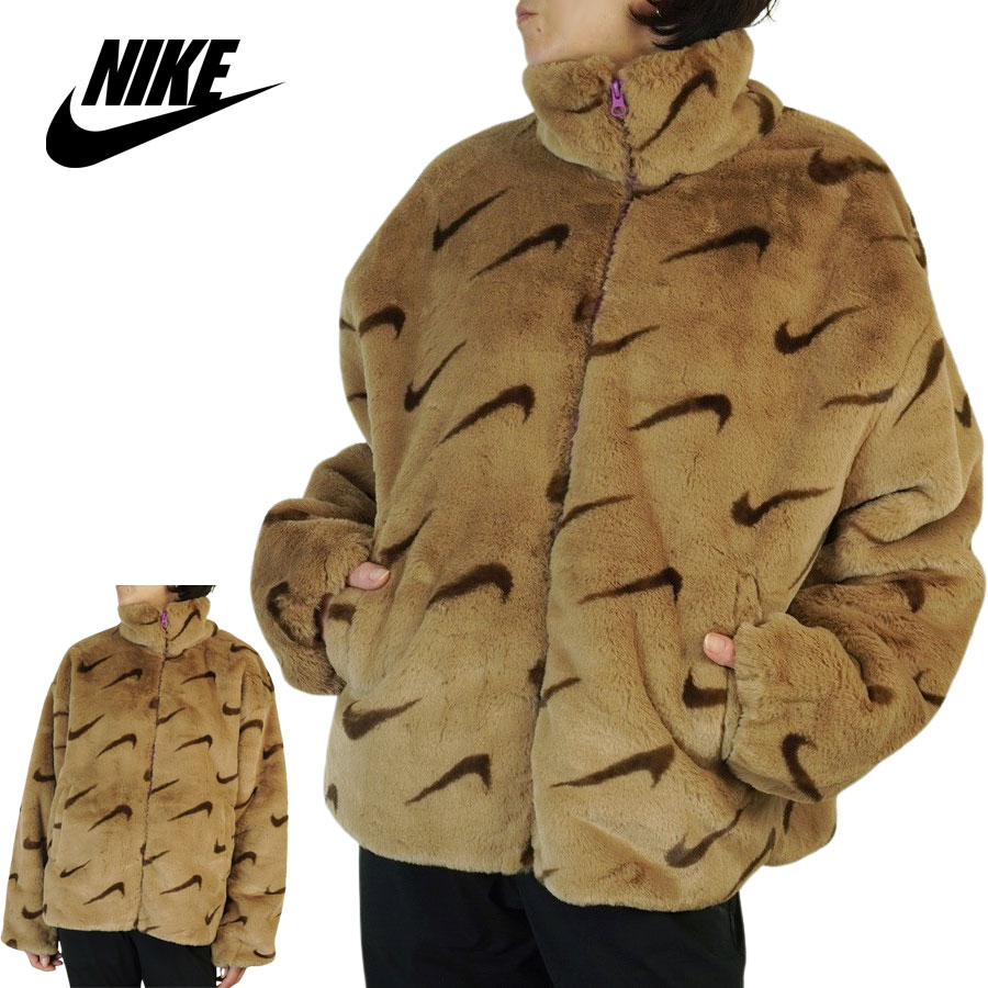 ナイキ NIKEレディース ジャケットNSW AOP FAUX FUR JACKETナイキ