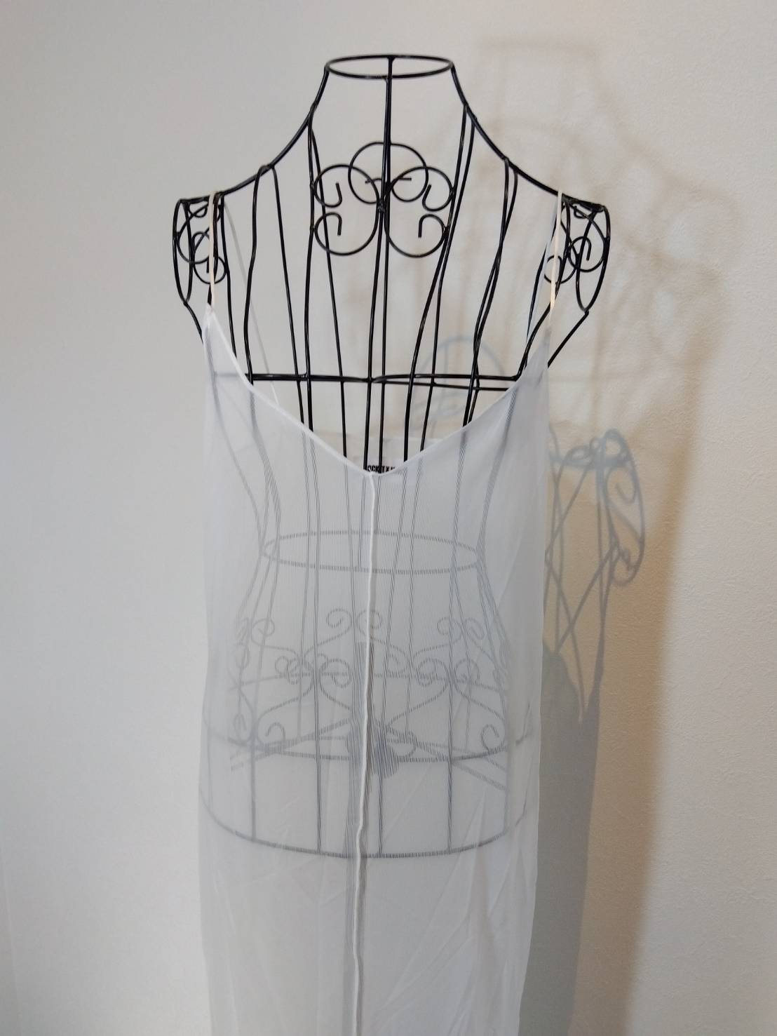 メッシュ　ロング　ドレス　ワンピース