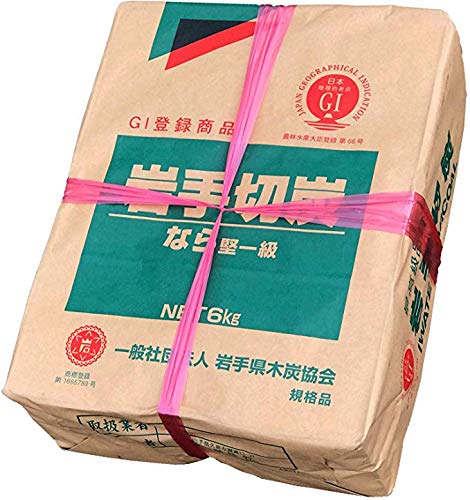 岩手切炭 6kg ×4楢（なら）堅一級品（純国産品）【キャンセル・返品不可】