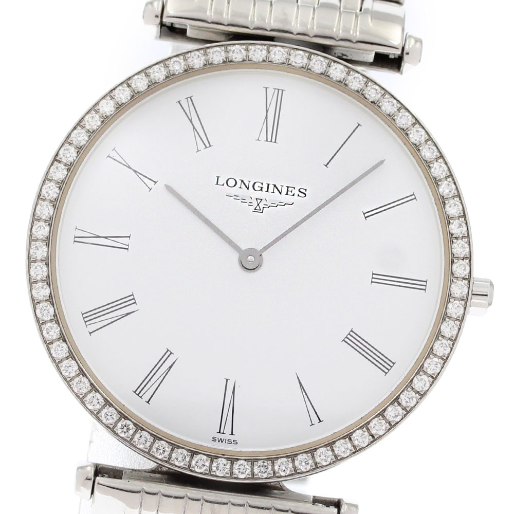 ロンジン LONGINES L4.741.0 グランドクラシック ダイヤベゼル クォーツ メンズ _875667【中古】 80,905円