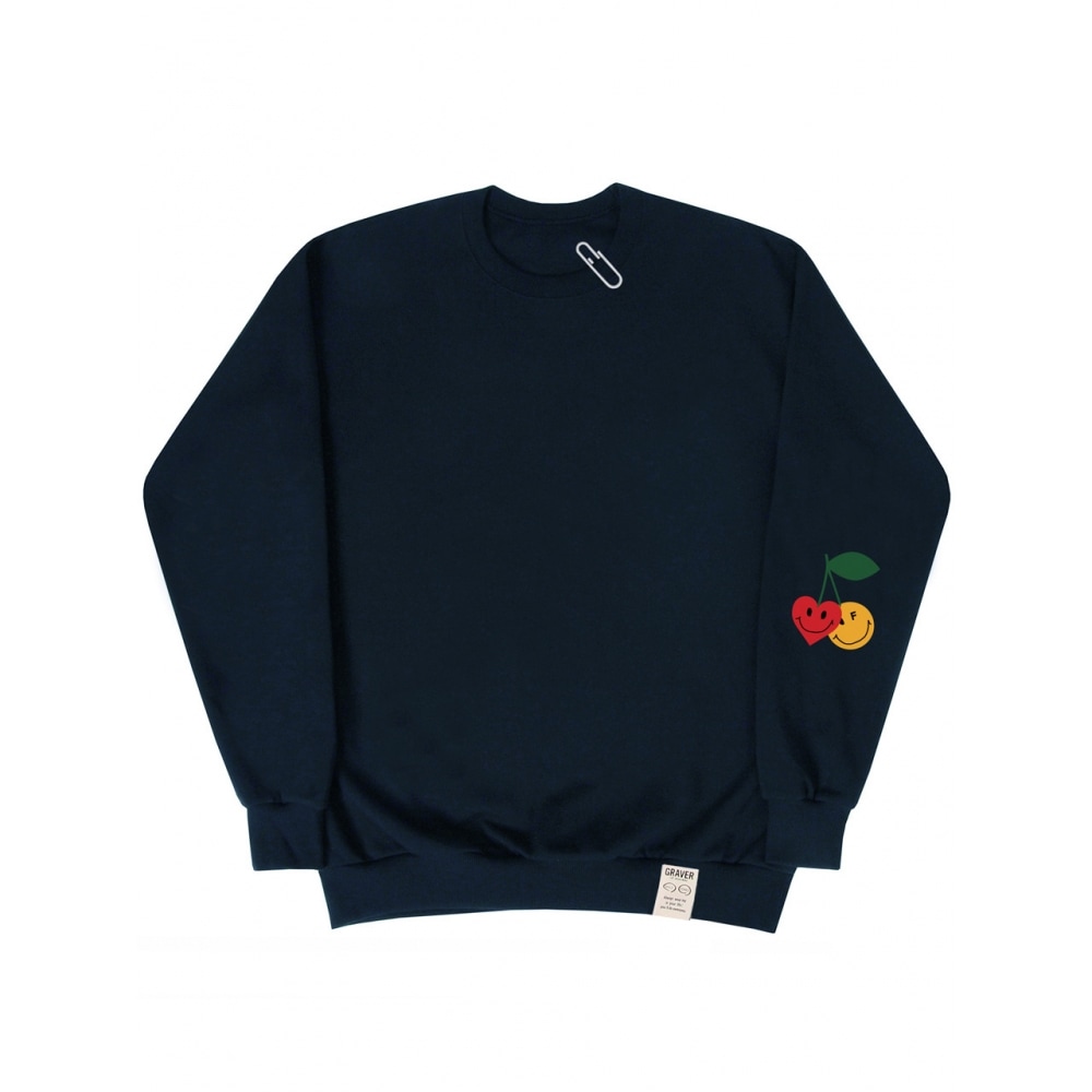 GRAVER エルボー チェリスマイル マンツーマン ネイビー