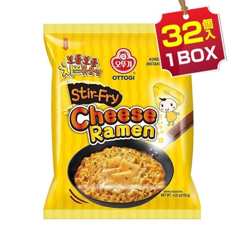 【まとめ買いがお得】 チーズ炒めラーメン マイルド味 1BOX=120g×32個 韓国ラーメン インスタントラーメン 韓国食品
