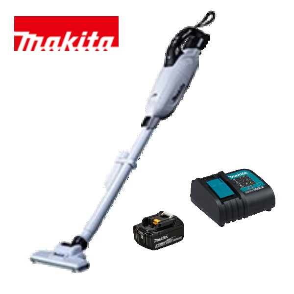 当店だけ！バッテリー充電器も1年保証! マキタ コードレス掃除機 18V カプセル式 白 CL284FDZW + バッテリー BL1830B + 静音充電器DC18SD 充電式 クリーナー スイッチ