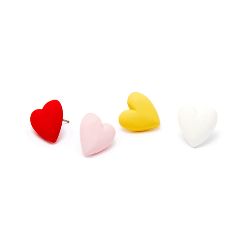 [ITZY ユナ 着用] COLORFUL HEART EARRINGS 韓国 アクセサリー