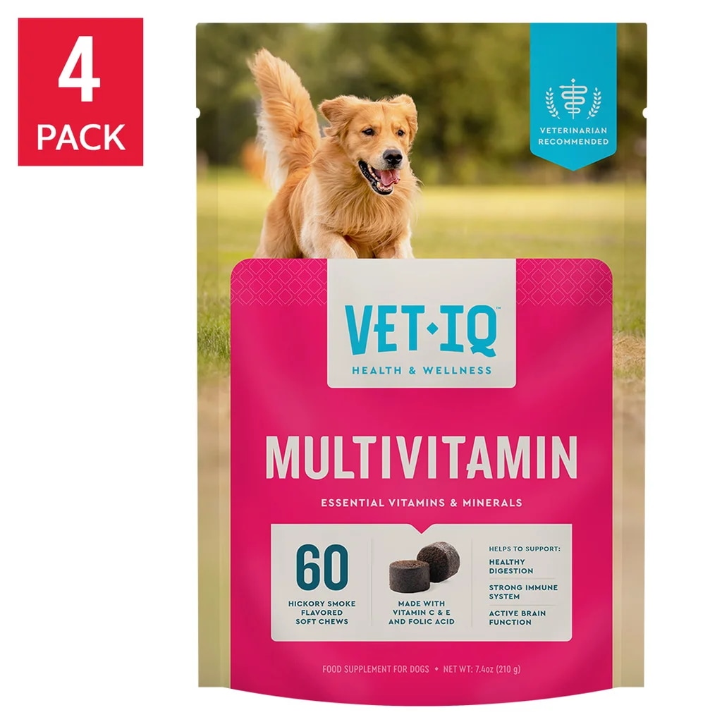 VETIQ マルチビタミン ソフトチュウ ヒッコリースモーク味 240粒 成犬用サプリ アメリカ版