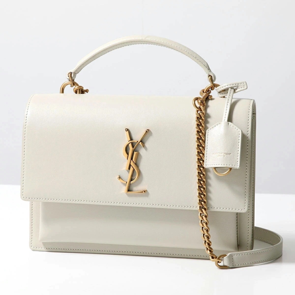 SAINT LAURENT サンローラン ショルダーバッグ サンセット ミディアム 634723 D420W レディース レザー カサンドラロゴ ハンドバッグ 鞄 9207