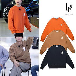 国内未入荷【LE2】(レトゥー) 韓国ブランド ジミン テテ 2 Logo Sweatshirt スウェット トレーナー 『送料無料』 韓国直送