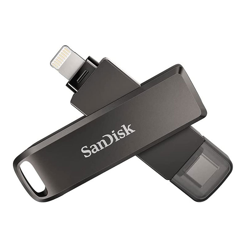 USBメモリ64GB iXpand Flash Drive Luxe iPhone iPad/PC用 Lightning + USB3.1-C 回転式SDIX70N-064G-GN6N