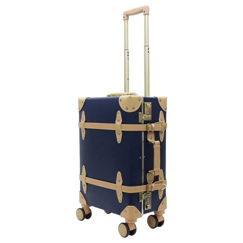 シフレ　ユーラシア トランク ソフトキャリーバッグ 宿泊 目安：2泊～3泊 約26L ネイビー/ベージュ　EUR3112-44