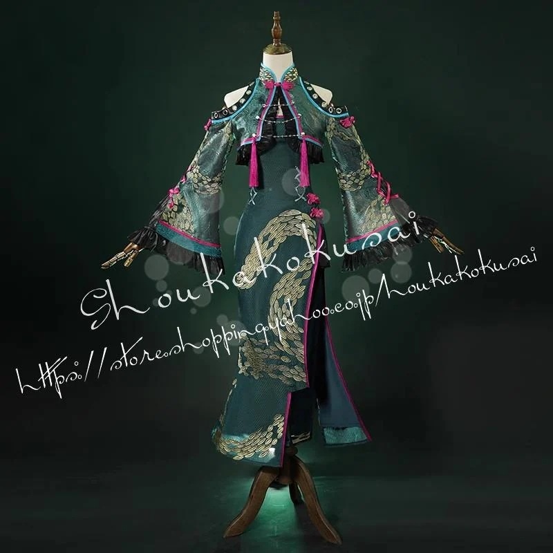 【2026新作-1291】初音ミク へび チャイナドレス コスプレ衣装 イベント コスチューム 変装活動 仮装 学 園祭 撮影 祭り クリスマス ハロウィン