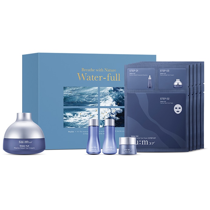 ウォーターフル マリン リリーフ ジェル クリーム 120ml 増量エディション/韓国コスメ/Water-fullクリーム+サンプル8点付き 6,716円